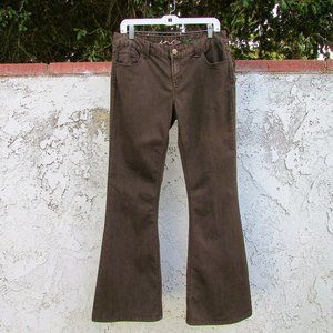 INC brown REGULAR FIT FLARE LEG jeans